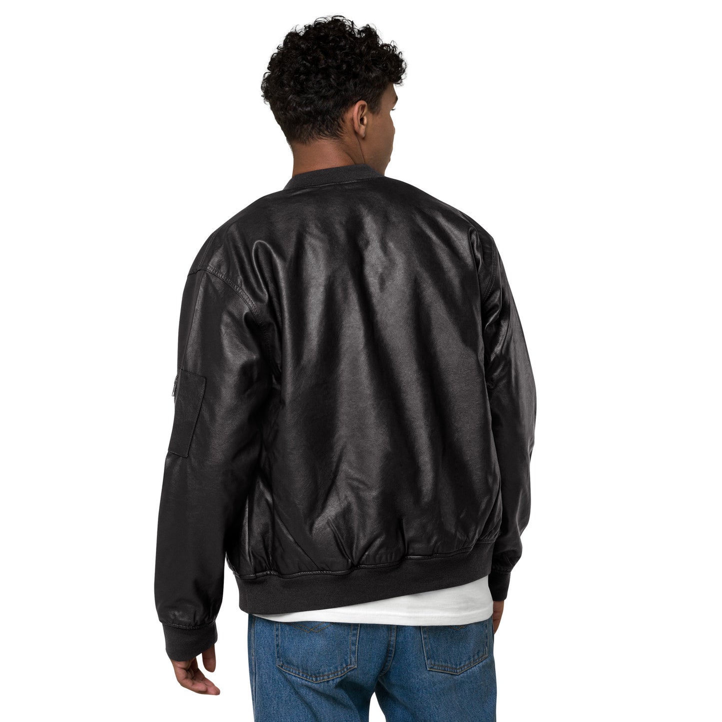 100 Unisex Leather Bomber Jacket