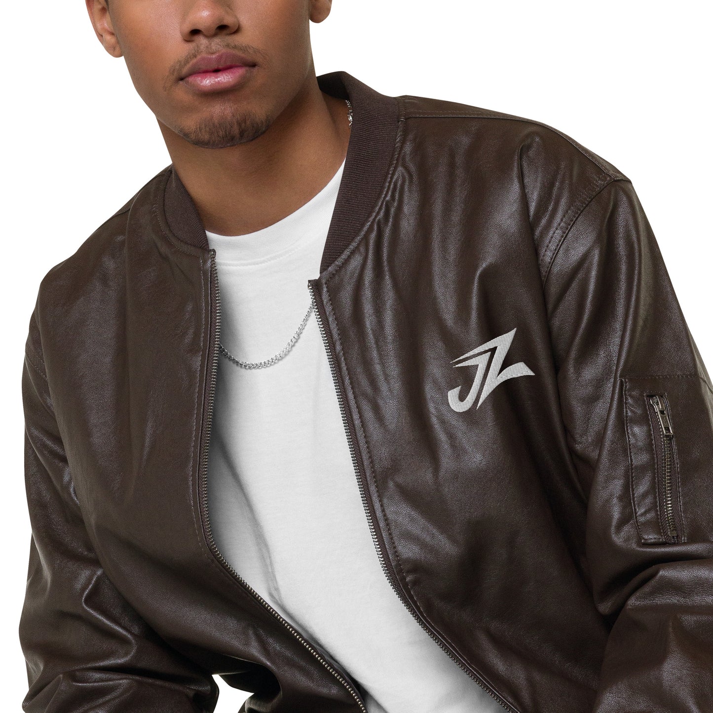 100 Unisex Leather Bomber Jacket